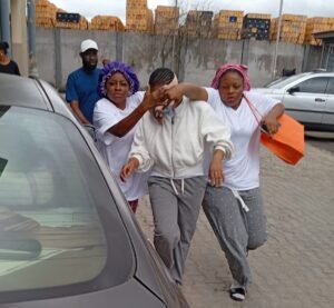 Miss Comfort Emmanson leaving leaving Samuel Illori court, ogba 
