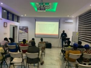 Alt Text: A detailed infographic showing the step-by-step process of photosynthesis in a plant leaf. Image Title: Visual b...