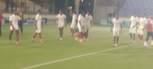 Ikorodu City FC players acknowledging cheers from the fans after their 1-0 win over Remo Stars at Mobolaji Johnson Arena Onikan 