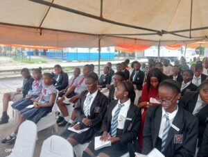 Some student at the world Scoliosis Day Awareness 