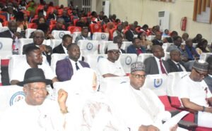 A cross section of participants during a strategic high-level program focused on the Role of Parliamentarians in the Fight Against Corruption and the Launch of the Joint Tracking Report Conducted with Ministry of Works at the ICPC headquarters in Abuja in Thursday